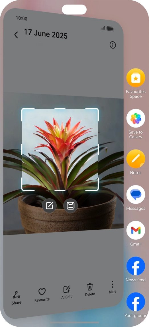 Press the required app and follow the instructions on the screen to use the function.