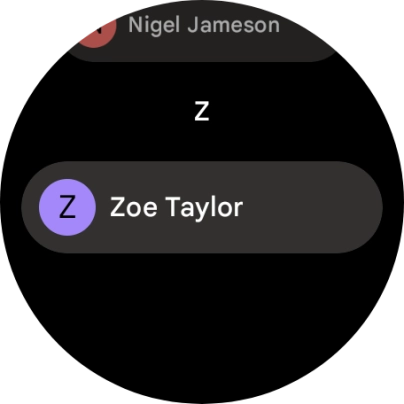 Press the required contact.