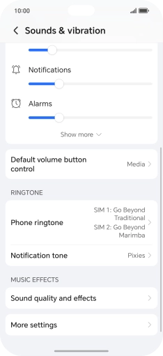 Press Phone ringtone.