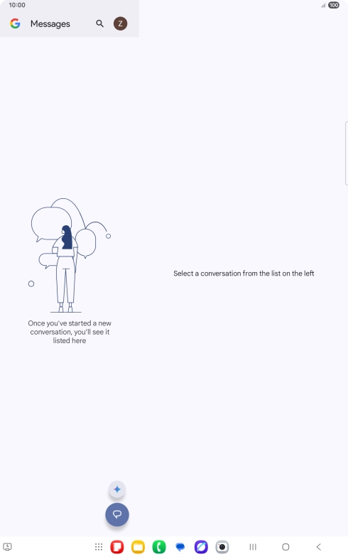 Press the profile icon.