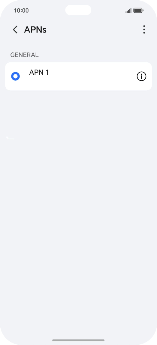 Press the menu icon.