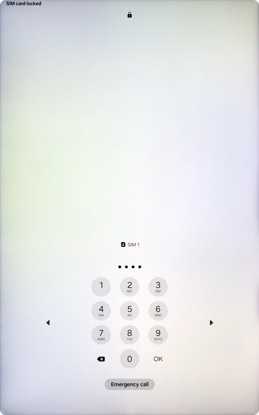 If you're asked to key in your PIN, do so and press OK. The default PIN is 1111.