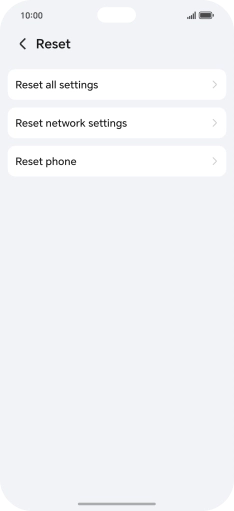Press Reset phone.