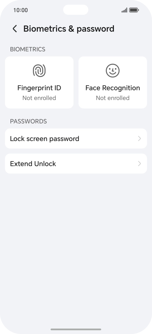 Press Fingerprint ID.