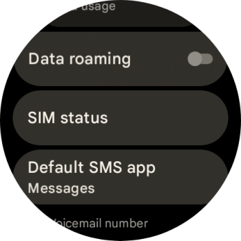 Press SIM status.