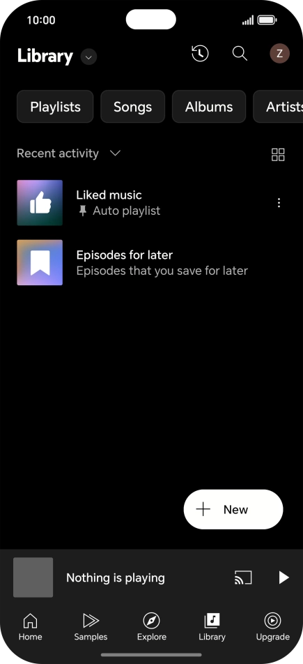 Press the drop down list.