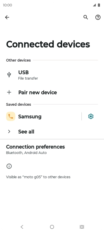 Press the Home key to return to the home screen.