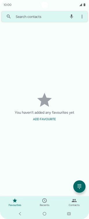 Press the menu icon.