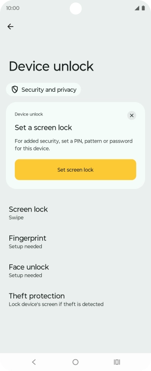 Press Fingerprint.