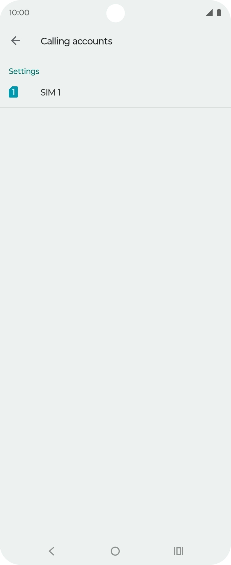 Press the name of the SIM.