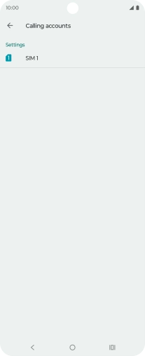 Press the name of the SIM.