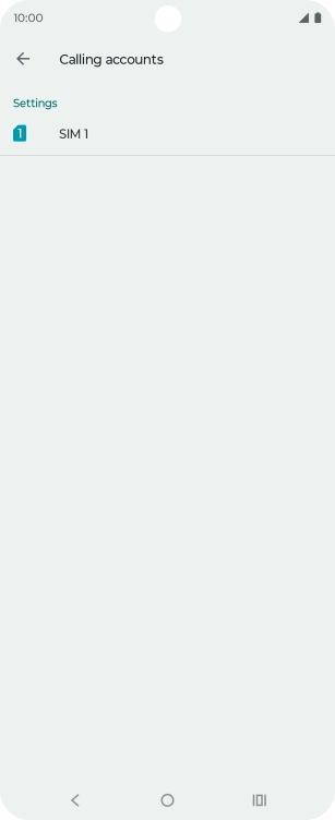 Press the name of the SIM.