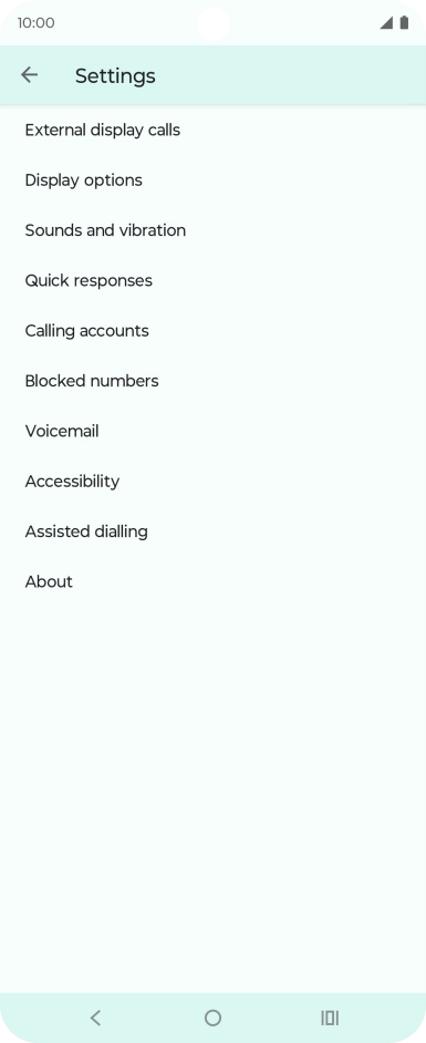 Press Calling accounts.