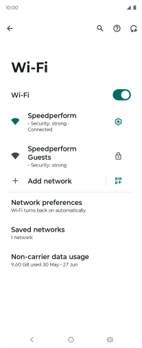 Press the Home key to return to the home screen.