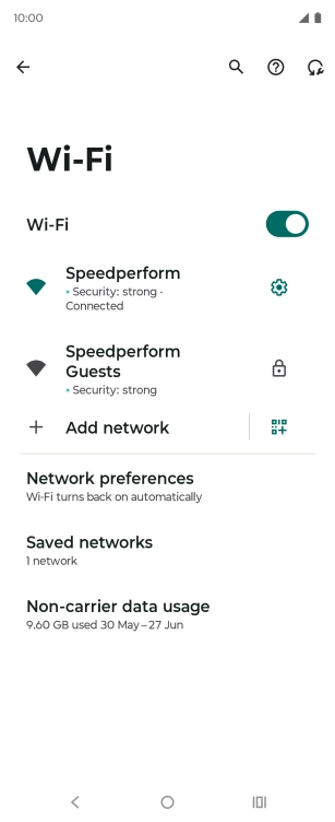 Press the Home key to return to the home screen.