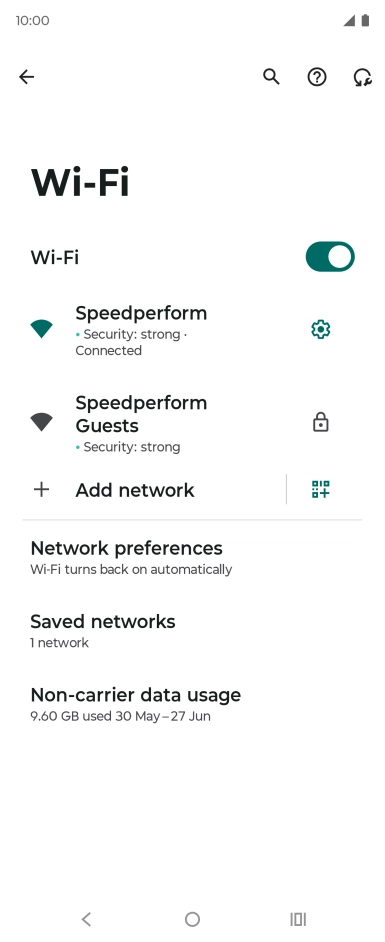 Press the Home key to return to the home screen.