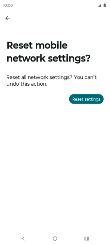 Press Reset settings.