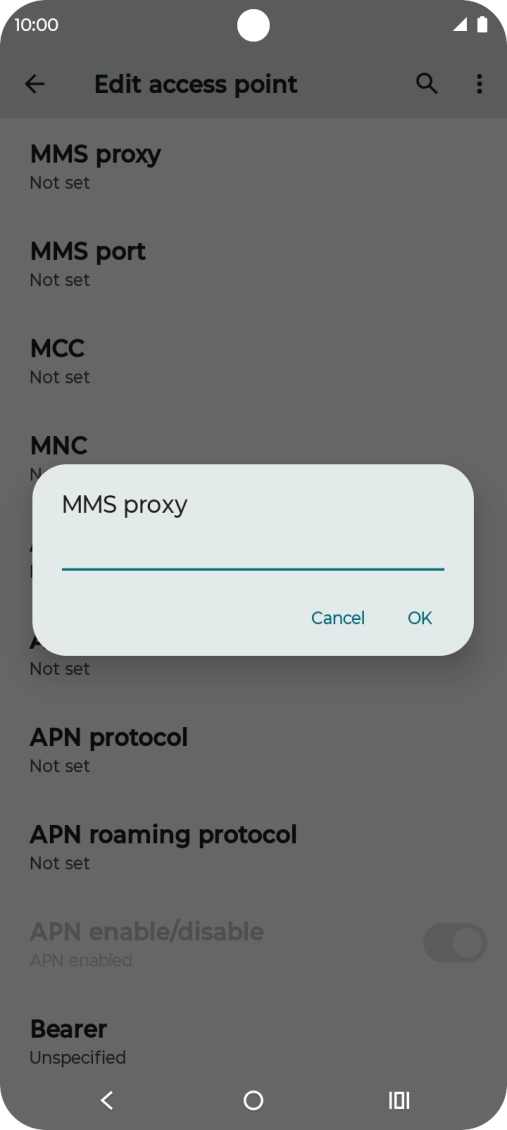 Key in 149.254.201.135 and press OK.