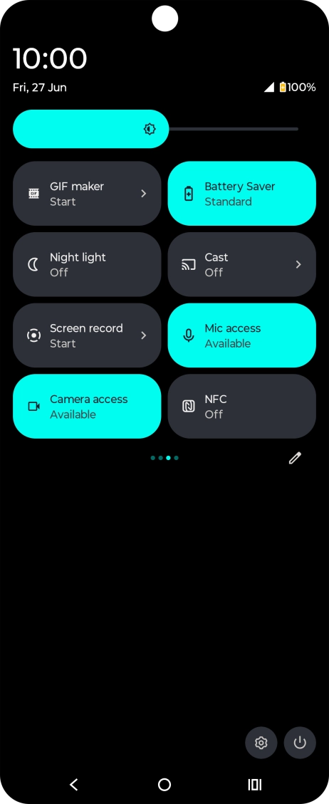 Press the Home key to return to the home screen.
