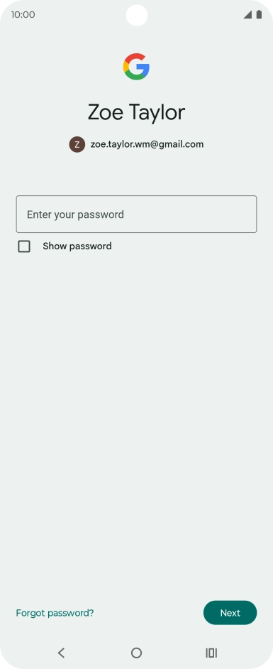 Press the field below 