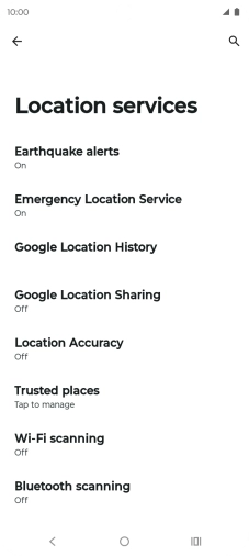 Press Location Accuracy.