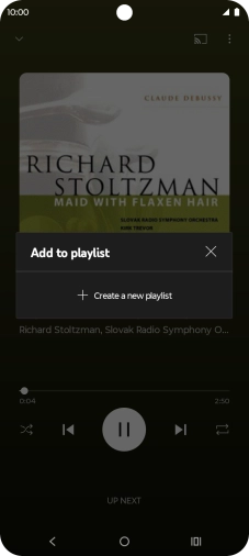 Press Create a new playlist.
