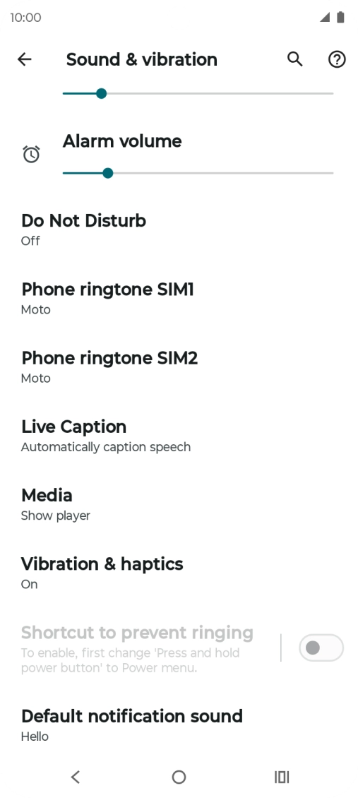 Press Phone ringtone.