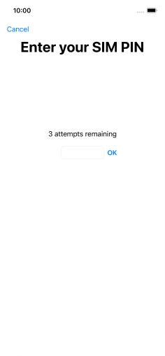 If your SIM is locked, key in your PIN and press OK. The default PIN is 1111.