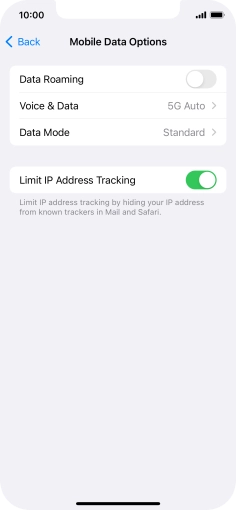 Press Data Mode.