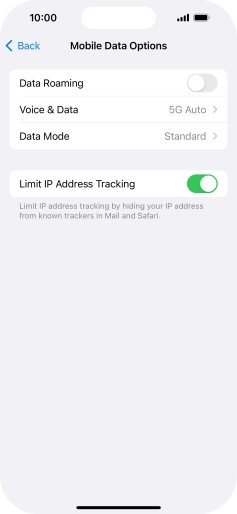 Press Data Mode.