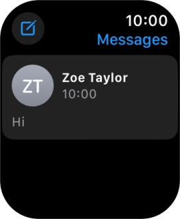 Press the required text message.