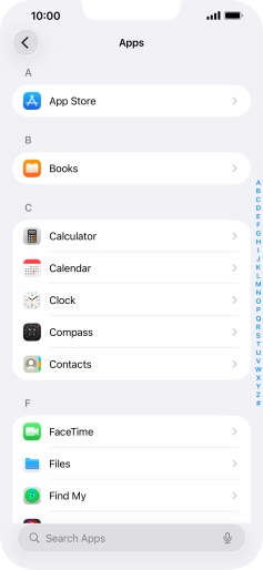 Press App Store.