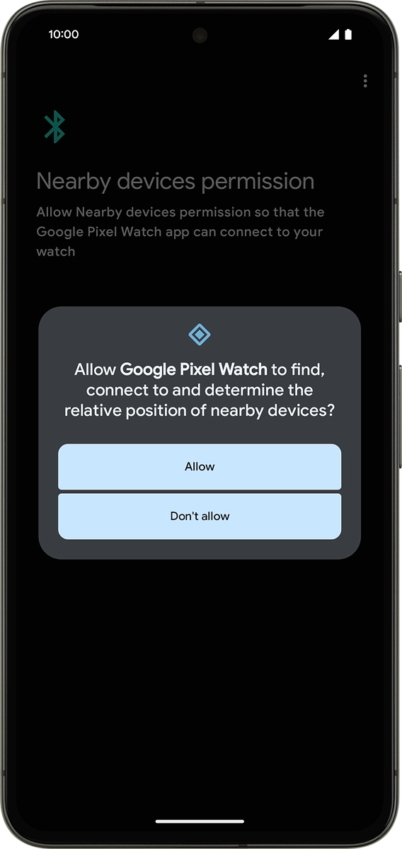 On your phone: Press Allow.