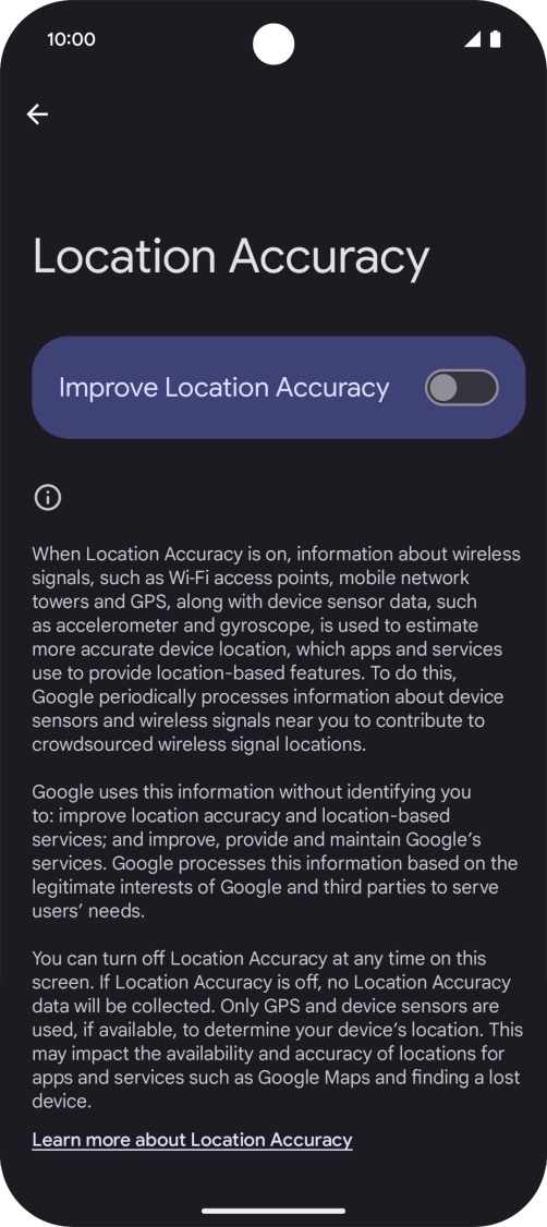 If you press the indicator next to 