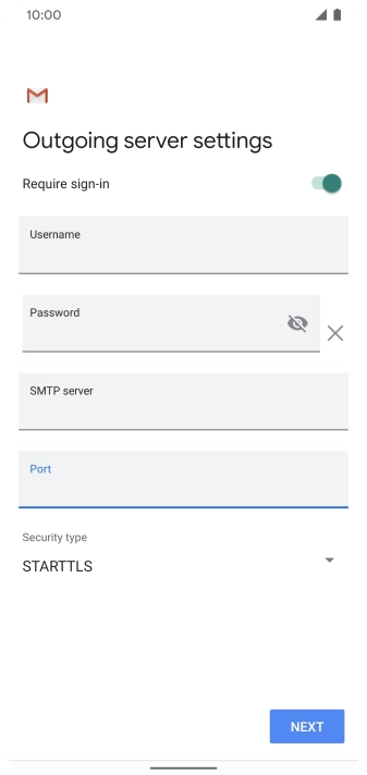 Press the drop down list below 