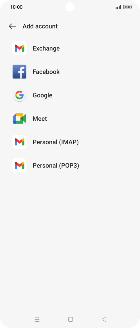 Press Google.