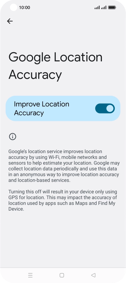 If you press the indicator next to 