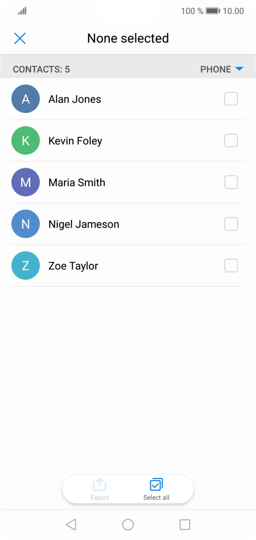 Press Select all.