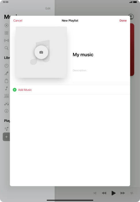Press Add Music.