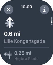 Press the end icon.