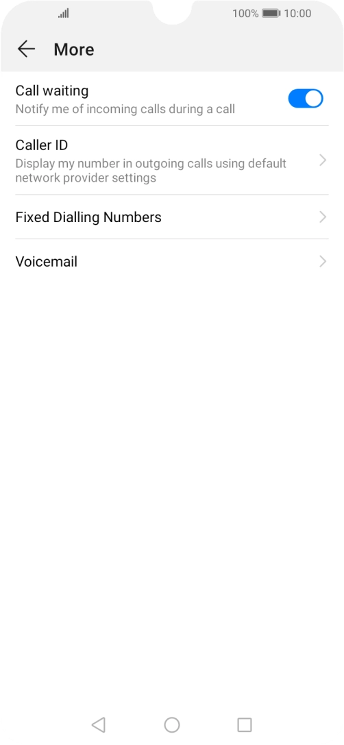 Press Fixed Dialling Numbers.