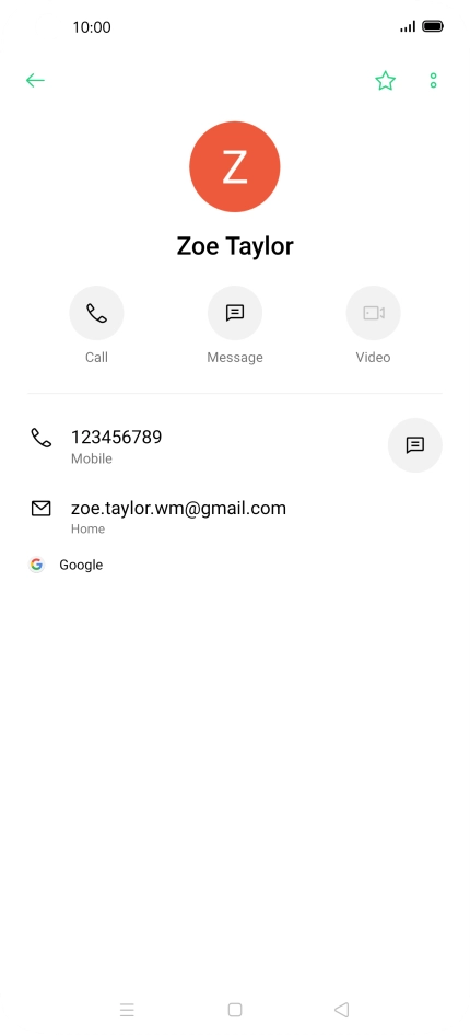Press the call icon next to the required number.