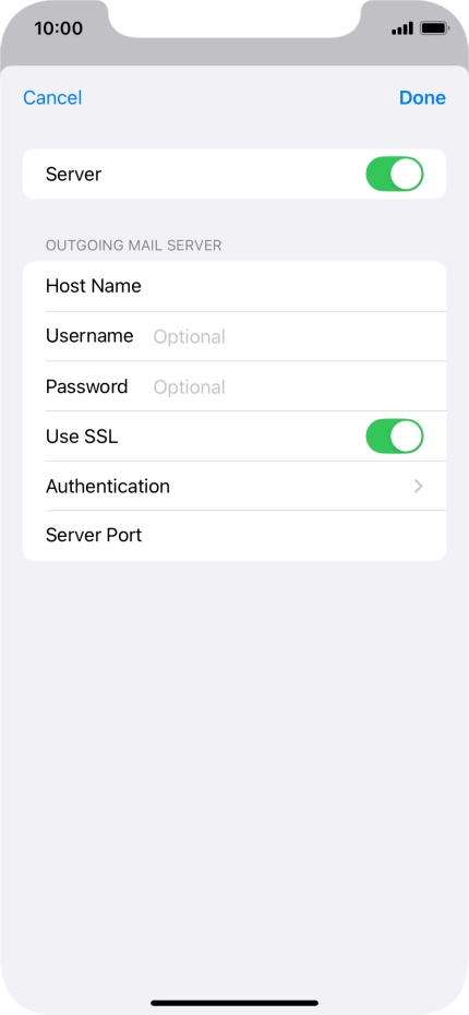 Press Authentication.