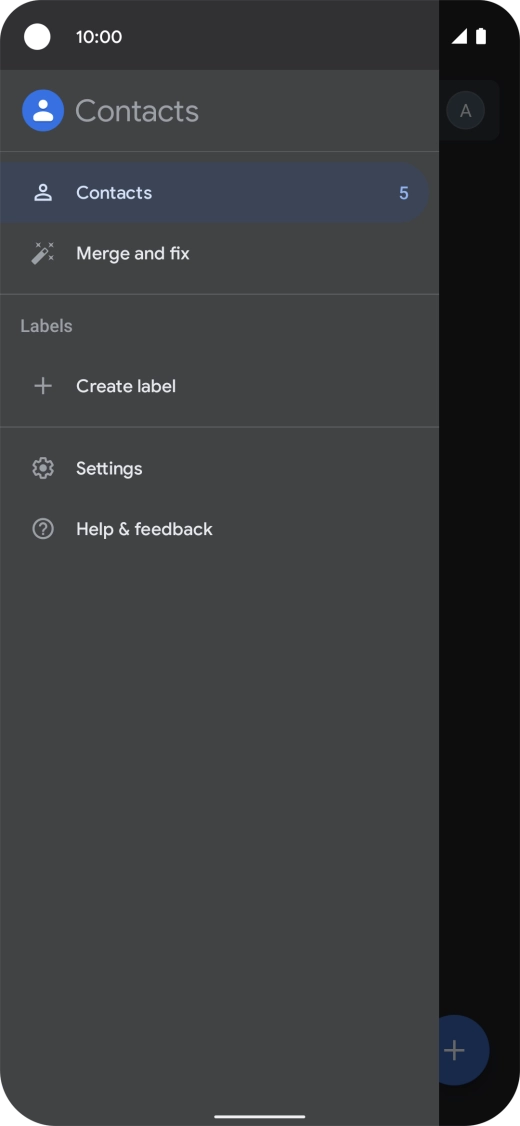 Press Settings.