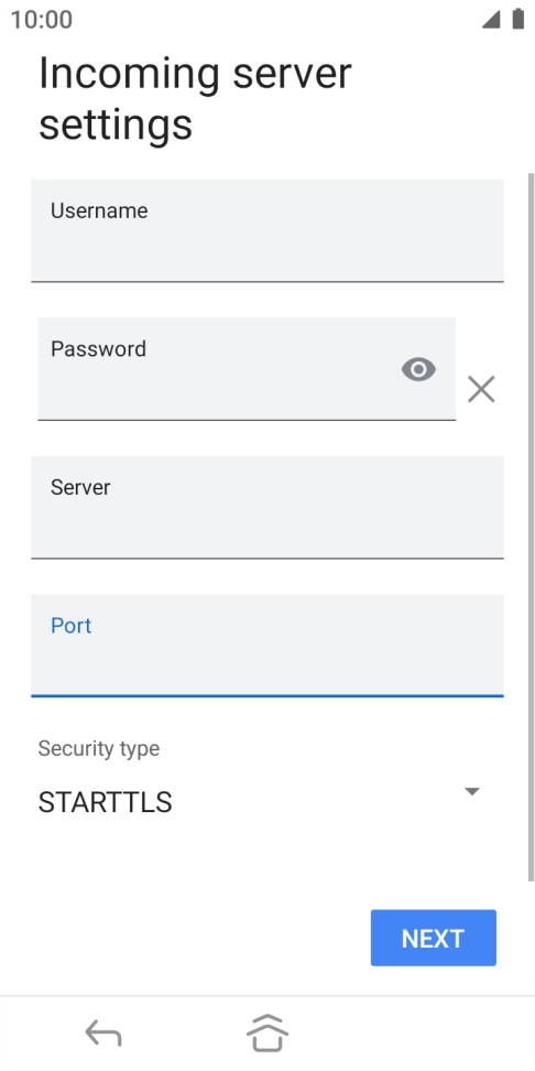 Press the drop down list below 