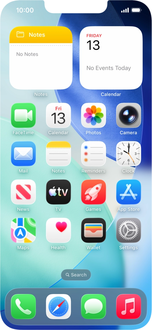 When the phone is turned on, you can always see the battery power level. The larger the coloured section of the battery icon, the more remaining battery power.