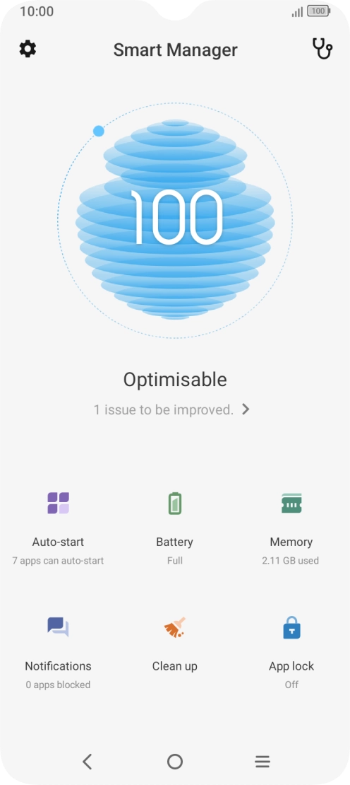 Press Battery.