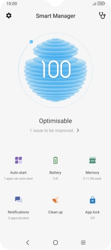 Press Battery.