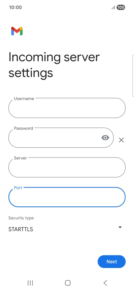Press the drop down list below 