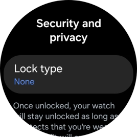Press Lock type.